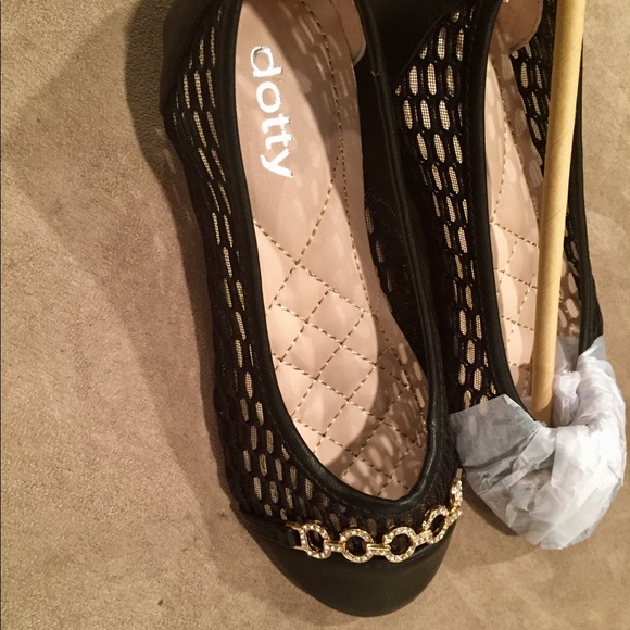 NWT Girl Sz 10, 11, 13 Black Flats / Dress Shoes - Picture 3 of 8